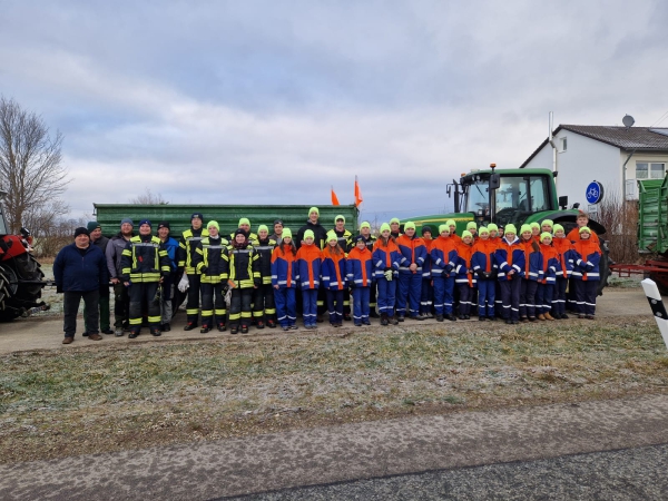 Christbaumsammeln der Jugendfeuerwehr 2025